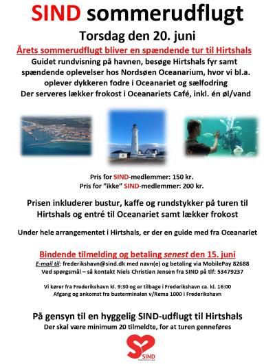 SIND Frederikshavn-Læsøs invitation til sommerudflugt 2024