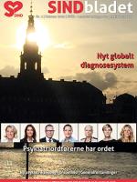 Christiansborgtårnet med en solnedgang bagved. De otte psykiatriordføreres profilbilleder vises herunder.